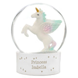 Personalised Unicorn Snow Globe - The Flower & Gift Yard