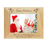 Personalised Wooden Photo Frame with Snowflake Design - The Flower & Gift Yard