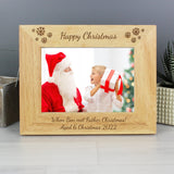 Personalised Wooden Photo Frame with Snowflake Design - The Flower & Gift Yard