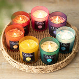 Root Chakra Strawberry Crystal Chip Candle - The Flower & Gift Yard