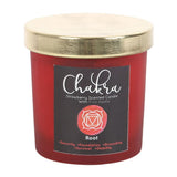 Root Chakra Strawberry Crystal Chip Candle - The Flower & Gift Yard