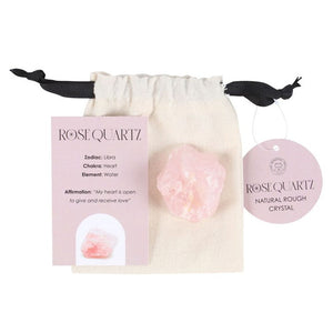 Rose Quartz Healing Rough Crystal - The Flower & Gift Yard