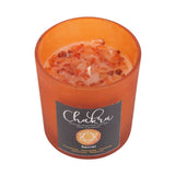 Sacral Chakra Orange Crystal Chip Candle - The Flower & Gift Yard