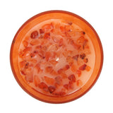 Sacral Chakra Orange Crystal Chip Candle - The Flower & Gift Yard