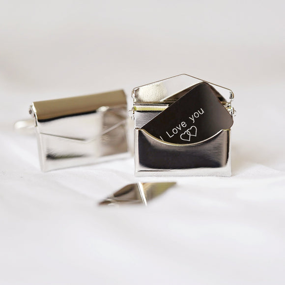 Secret Message Engraved Cufflinks - The Flower & Gift Yard