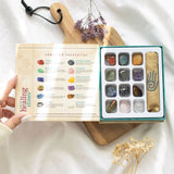 Set of 12 Natural Crystal Healing Gemstones - The Flower & Gift Yard