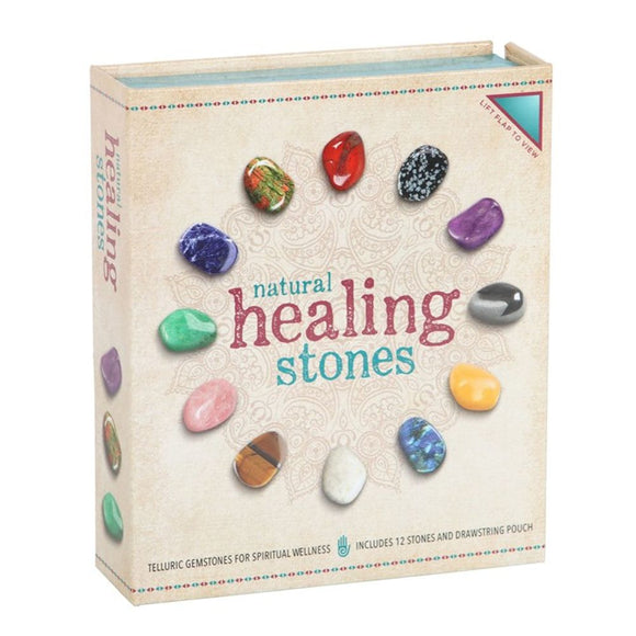 Set of 12 Natural Crystal Healing Gemstones - The Flower & Gift Yard